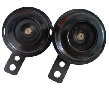 Bocina blindada 12v 2t negra x jgo.