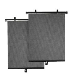 Cortina enrollable lateral negra 40x45 cm x jgo 