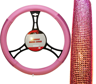 Cubre volante rosa strass rosa medialunass