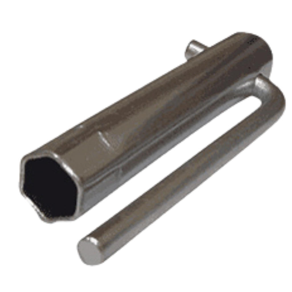 Llave saca bujia 16 mm x 12 cm.