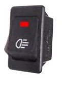 Llave tecla de embutir un punto con luz roja 