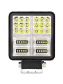 Faro 36 led 108w 11x11 cm flash ambar drl