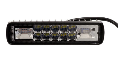 Fars rect 18 led micro chip balnco/ambar dual flash