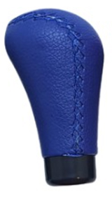 Pomo deportivo premium cuero cosido azul