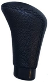 Pomo deportivo premium cuero cosido pato negro
