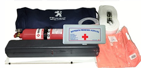 Kit emergencia bolso+mco2+luem+botprem+chaleco+cintaremolque