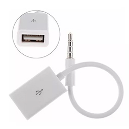 Adaptador auxiliar a usb cable 17cm