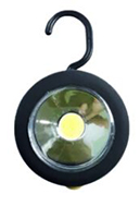 Linterna mini redonda led cob con gancho e iman