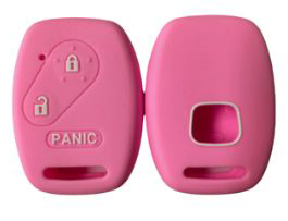 Funda llave silicona honda fit city crv civic rosa