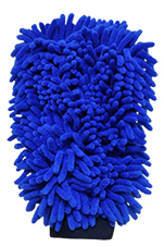 Manopla microfibra doble azul 27 x 20 cm 120 grs