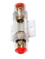 Ficha de audio zocalo porta fusible de potencia