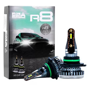 Cree led r8 h4 60000lm 42w chip csp 12v sin cooler