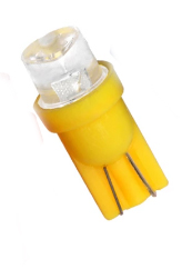 Lampara 2825 t10 1 led ambar concavo
