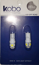 Lampara 2825 t10 5 smd blancos blister x 2
