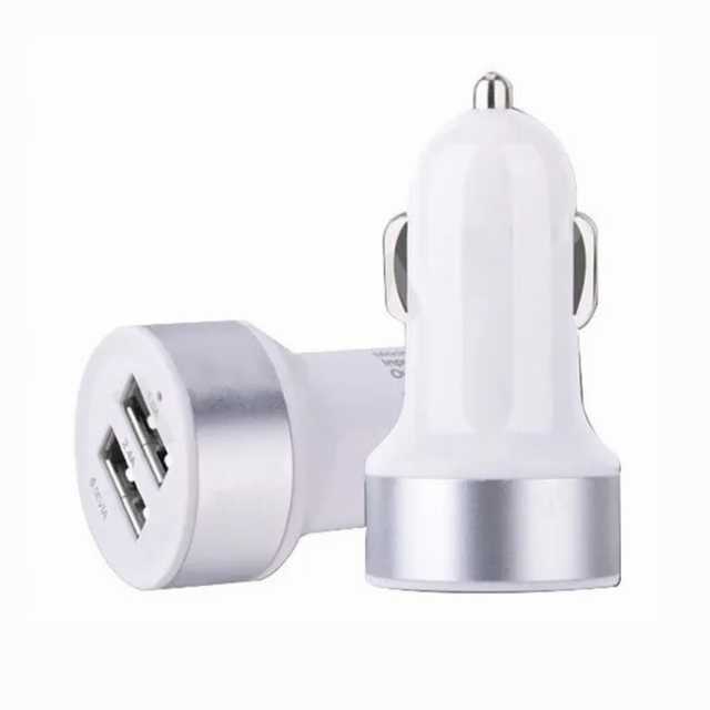 Adaptador encendedor 12-24v a 2-usb 4.8-5.3v 2100ma con led