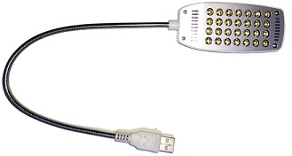 Luz de mapa 28 led usb con interruptor