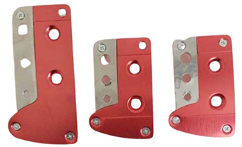 Pedalera deportiva racing plata-roja nld6082 sj036
