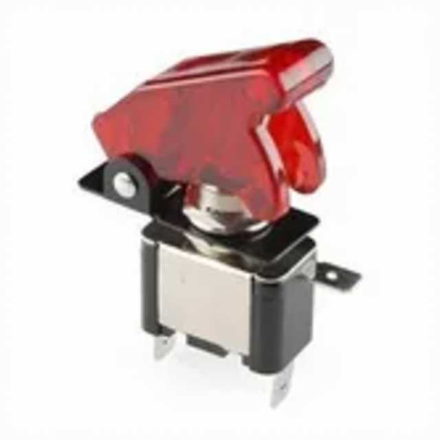 Llave palanca metalica c-cubierta c-luz roja gga034