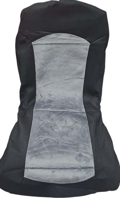 Funda pana imp lateral negro centro gris liso