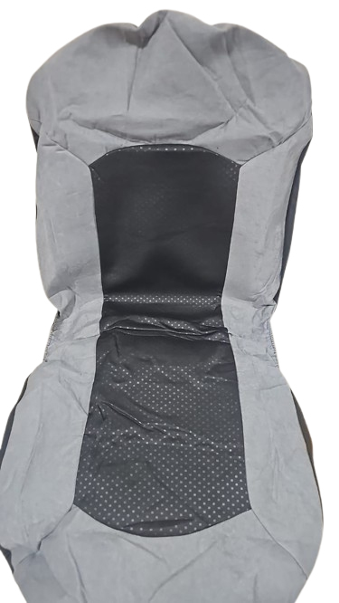 Funda pana imp lateral gris centro negro detalle cuadros